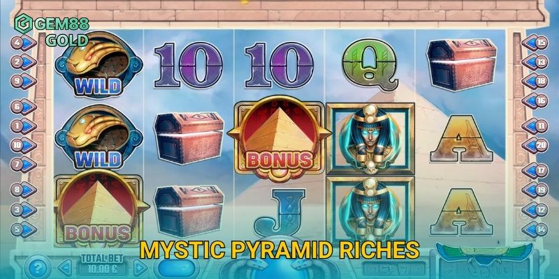 Mystic Pyramid Riches Gem88 Và Hành Trình Săn Kho Báu Kim Tự Tháp