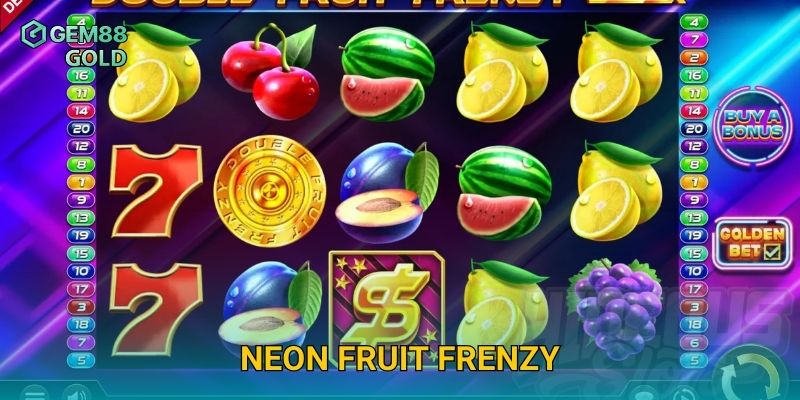 Neon Fruit Frenzy Gem88 Và Trải Nghiệm Slot Rực Rỡ Sắc Màu